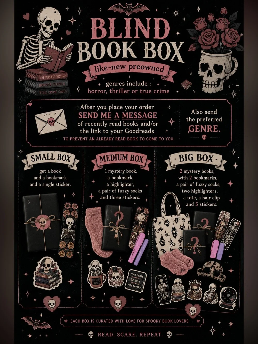 MEDIUM Blind Book Mystery Box : Blind Date With a Book